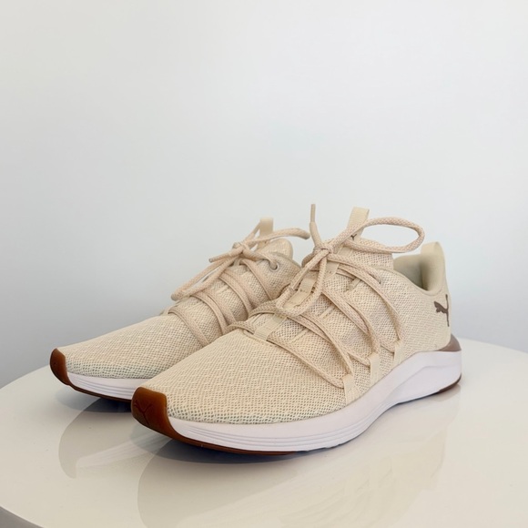 Puma womens prowl knit - Gem Puma Prowl Knit Sneakers Women’s Size 7.5 Cream Beige Training Shoes